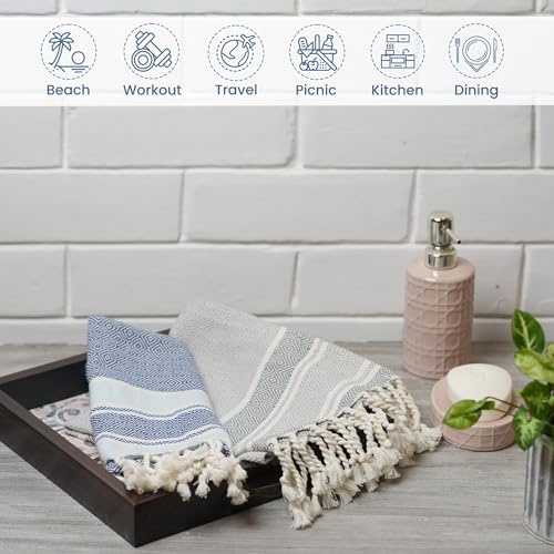 100% Cotton Christmas Kitchen Towels Set of 2 E940718