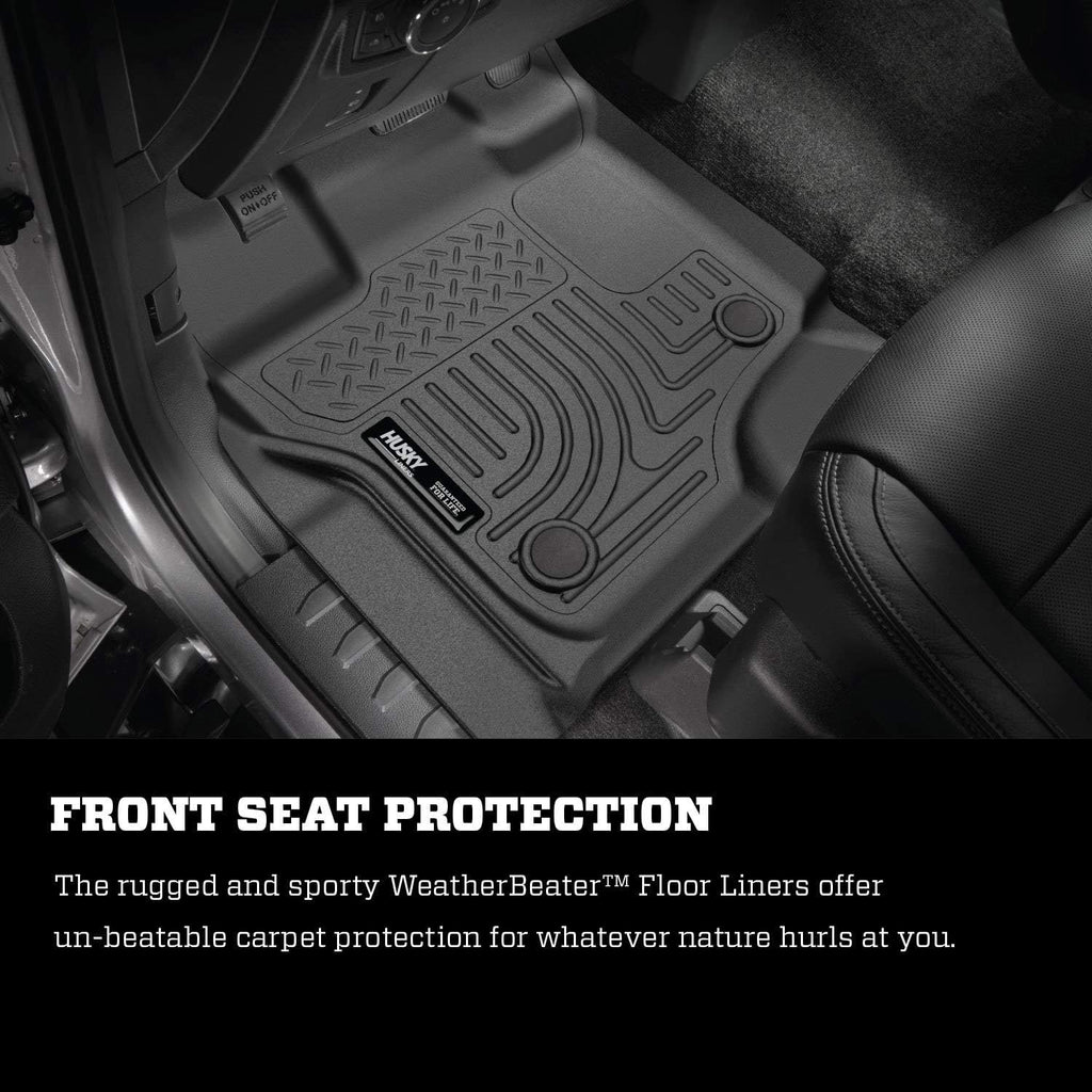 Black 2nd Seat Floor Liner Pack of 2 F322274
