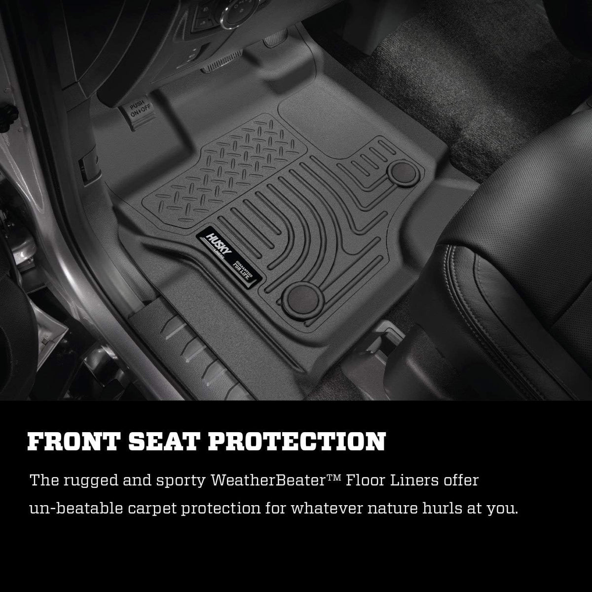 Black 2nd Seat Floor Liner Pack of 2 F322274