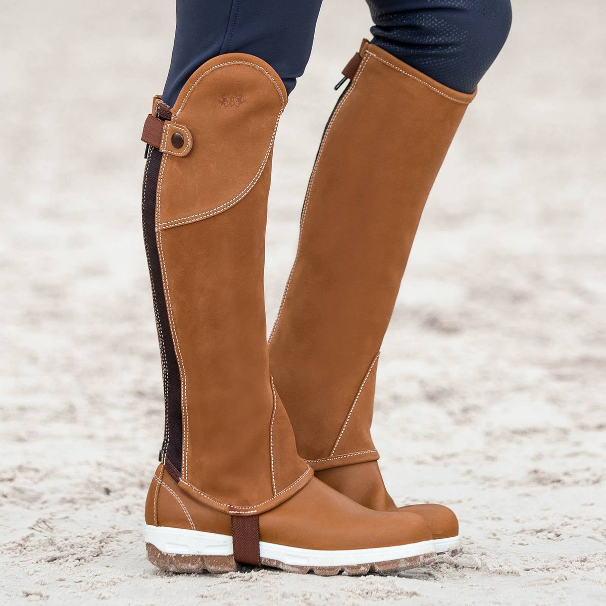 Brown Leather Half Chaps E38942