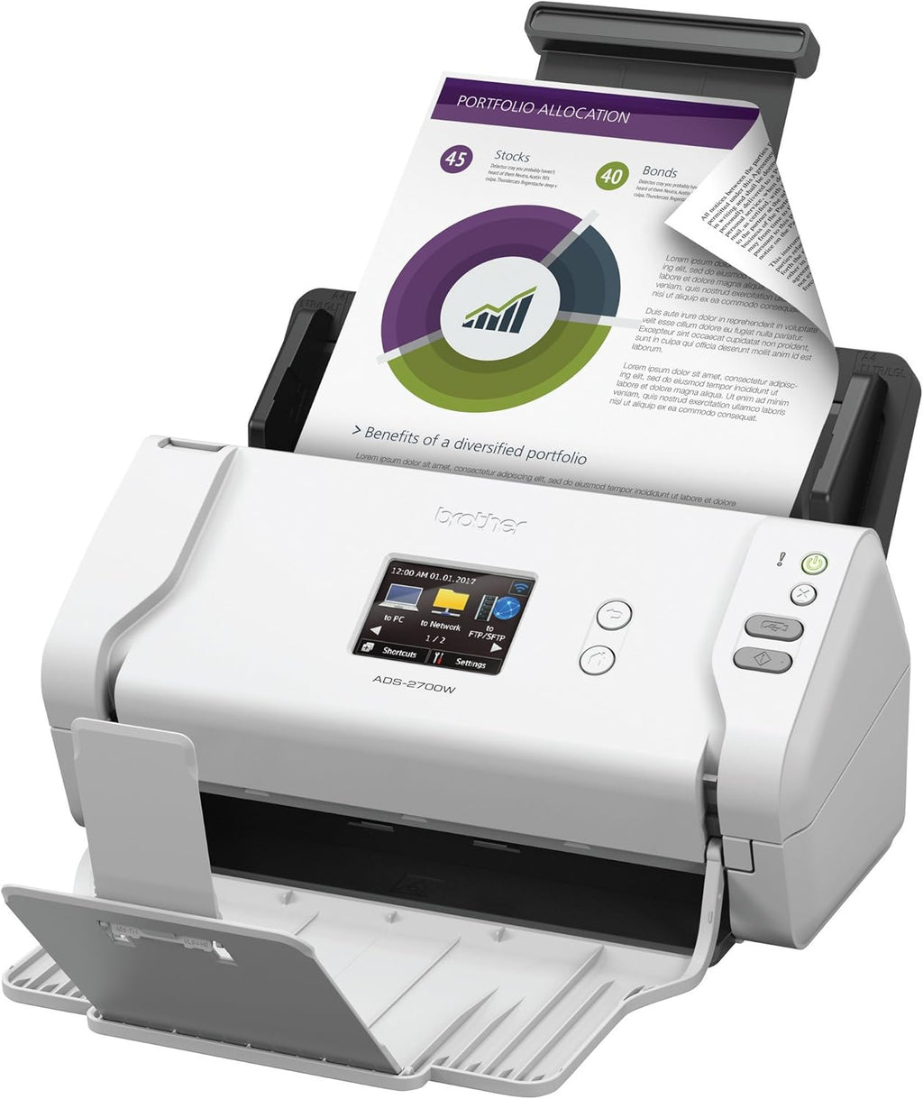Wireless High-Speed Desktop Document Scanner with Touchscreen LCD Y484