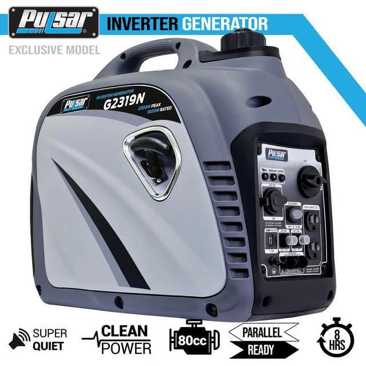 2300 Peak Watt Digital Inverter Generator with 80cc OHV Engine F78330