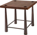 27 inch End Table Brown Finish E82386