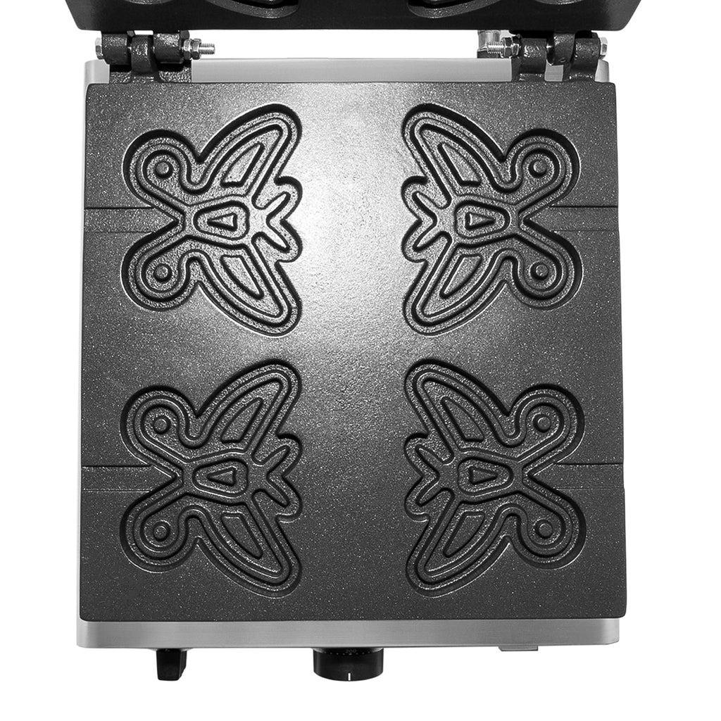 Butterfly-Shaped 4 Pcs Stainless Steel Waffle Maker Z891057