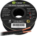 18AWG Speaker Wire Cable 100 Feet Black Pack of 2 Q4050