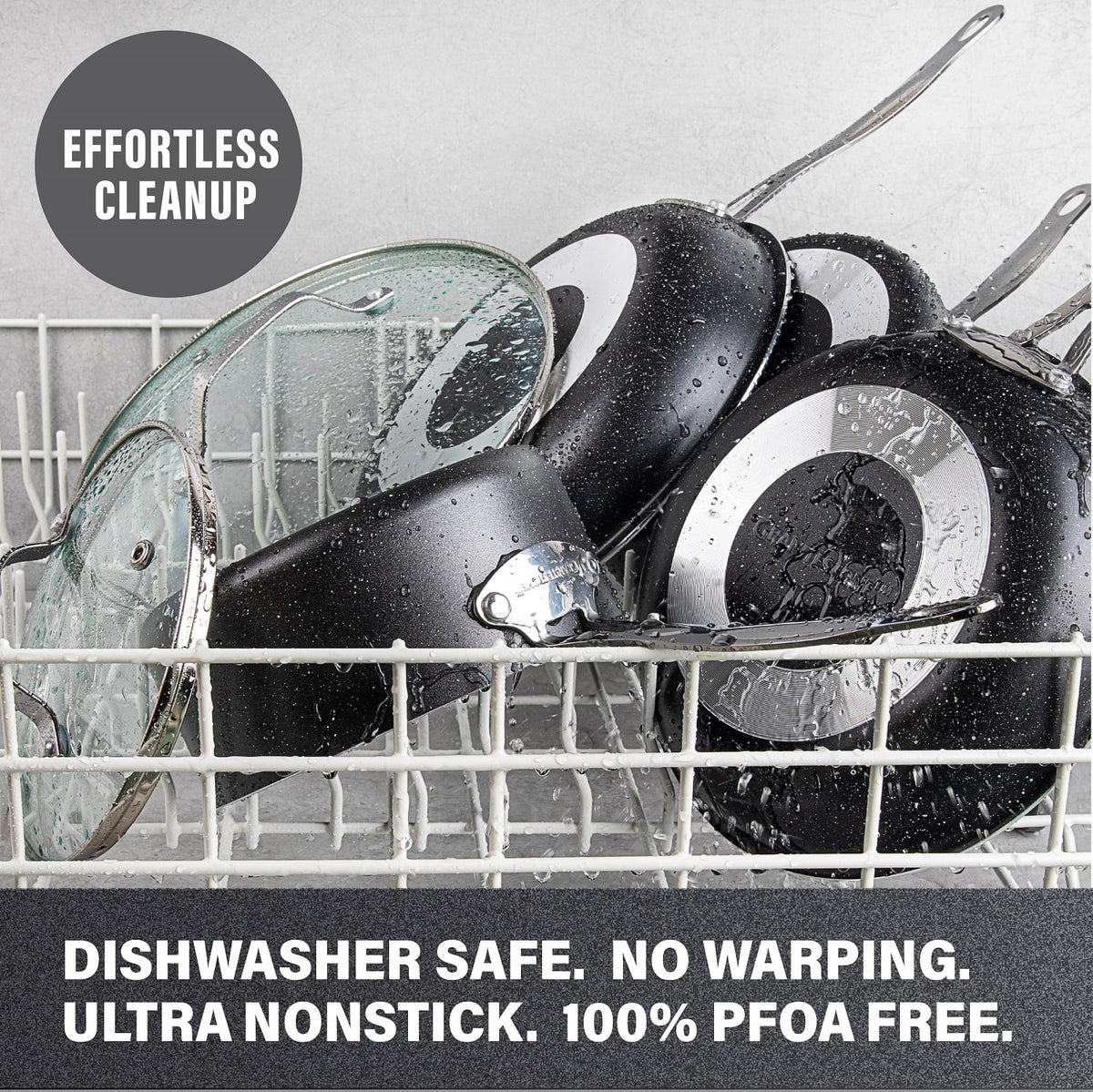 10 Piece Nonstick Granite Cookware Set T145849