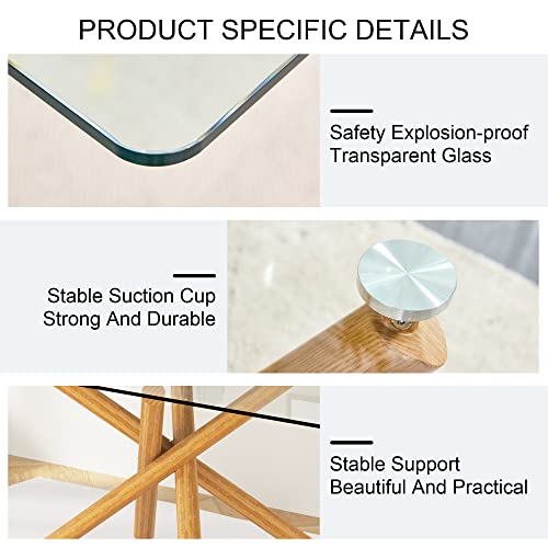 Rectangular Golden Chrome Metal Legs Tempered Glass Dining Table L34612