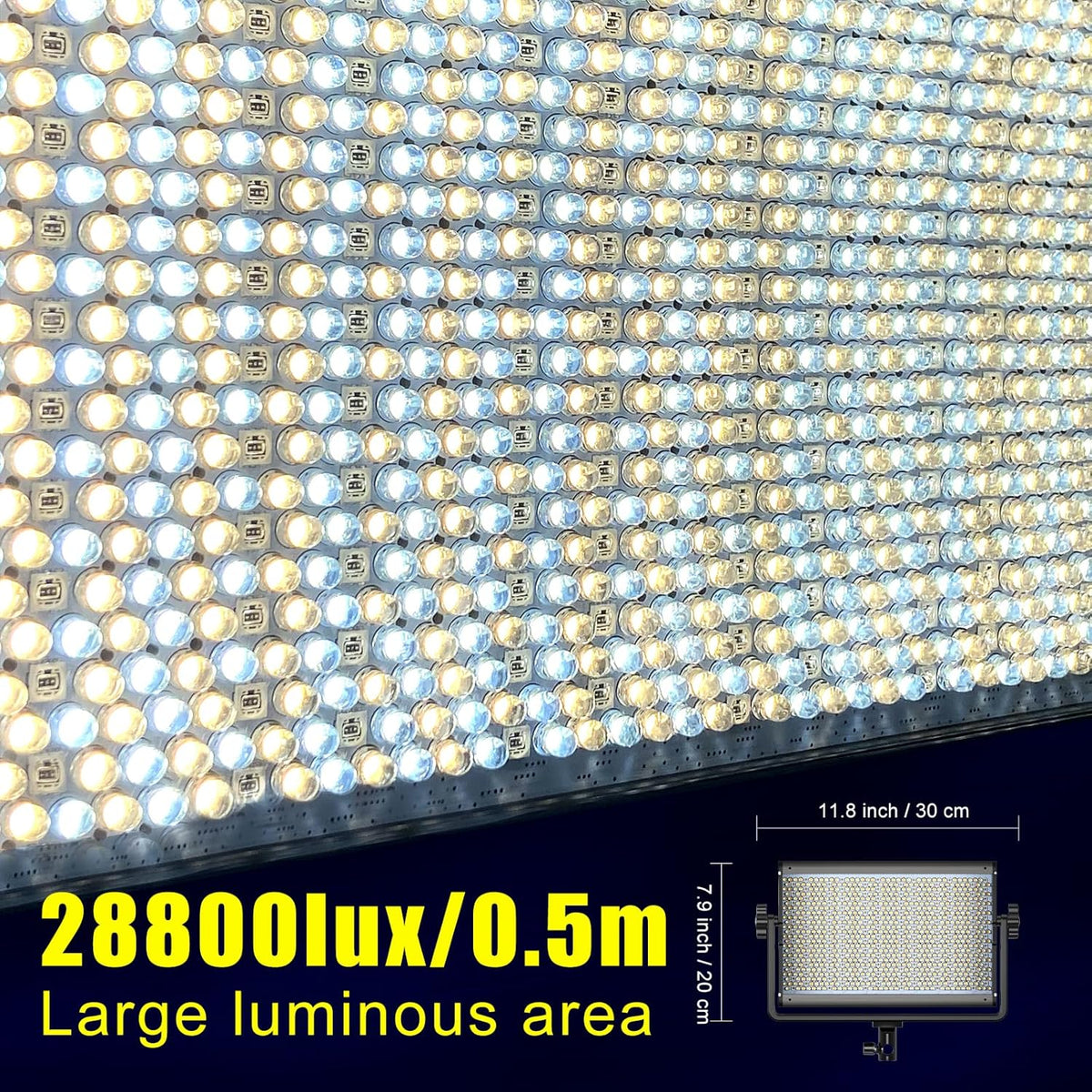 RGB LED Video Light 65W 2 Packs Aluminum Alloy J161093