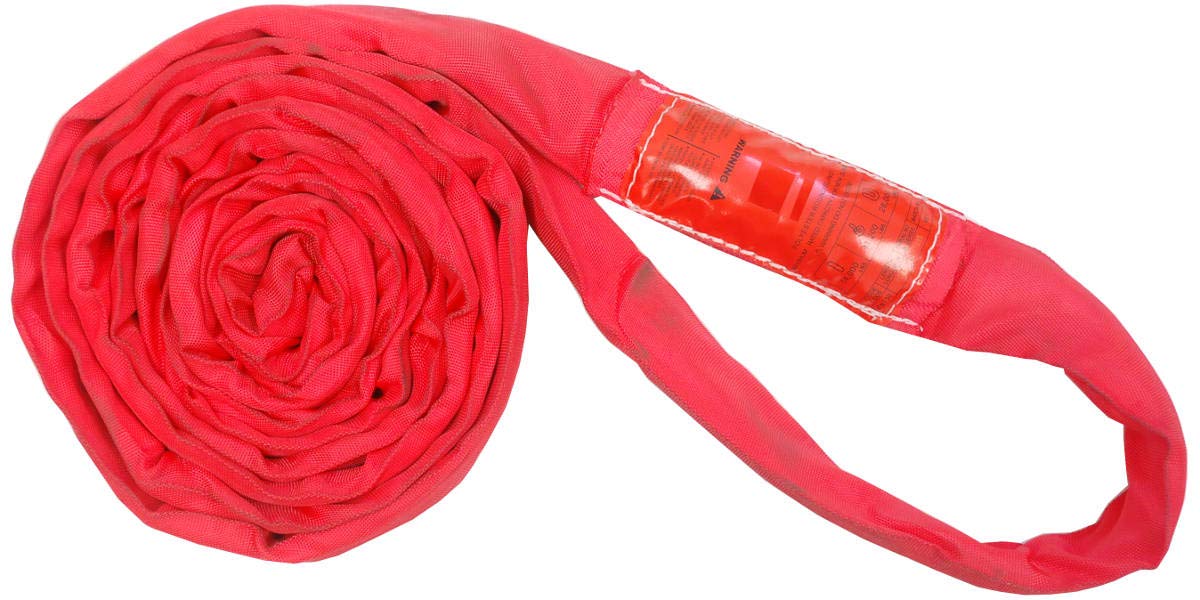 Polyester Round Sling Red 14000LBS Vertical H36742
