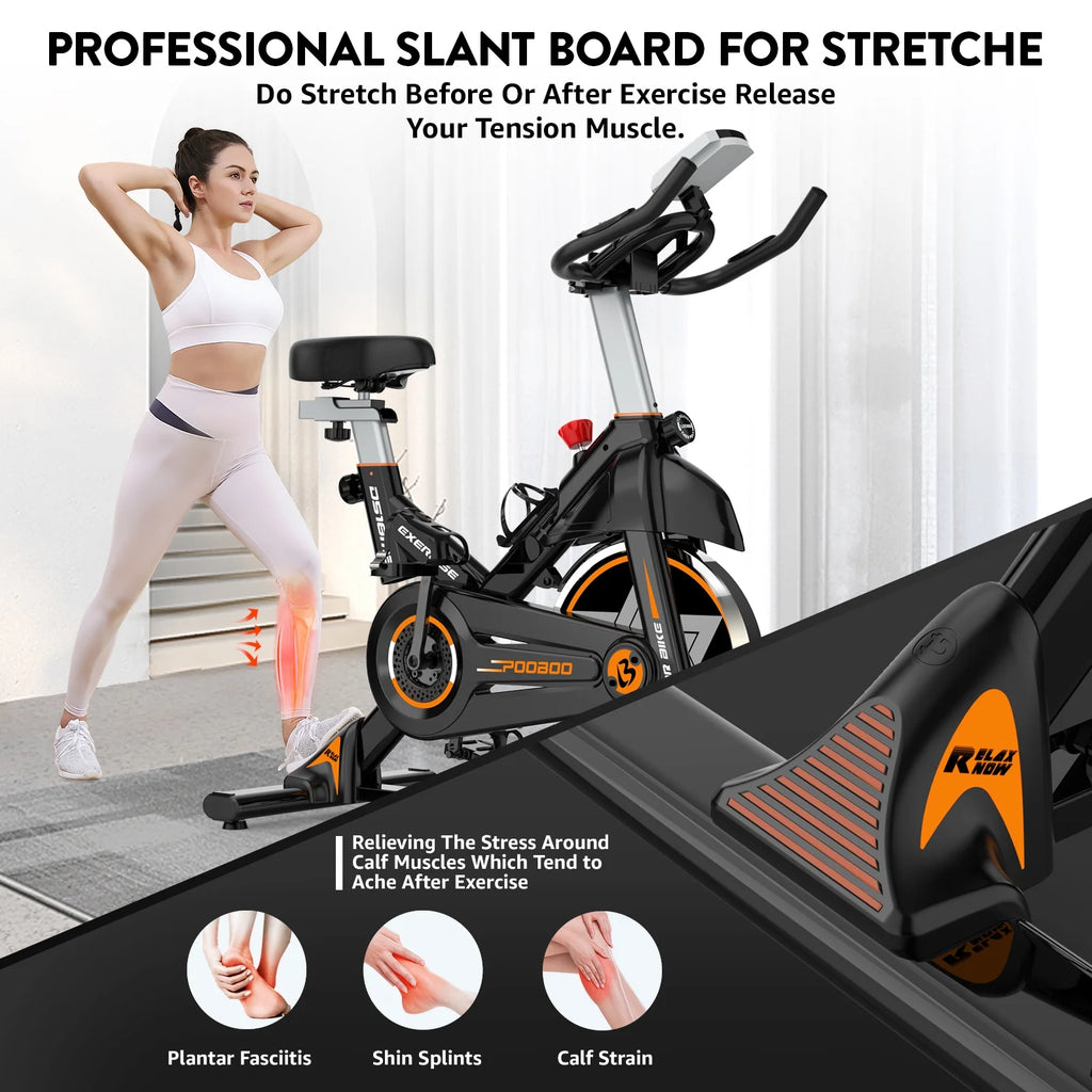 Magnetic Stationary Exercise Bike Indoor Cycling Bike Blue M145339