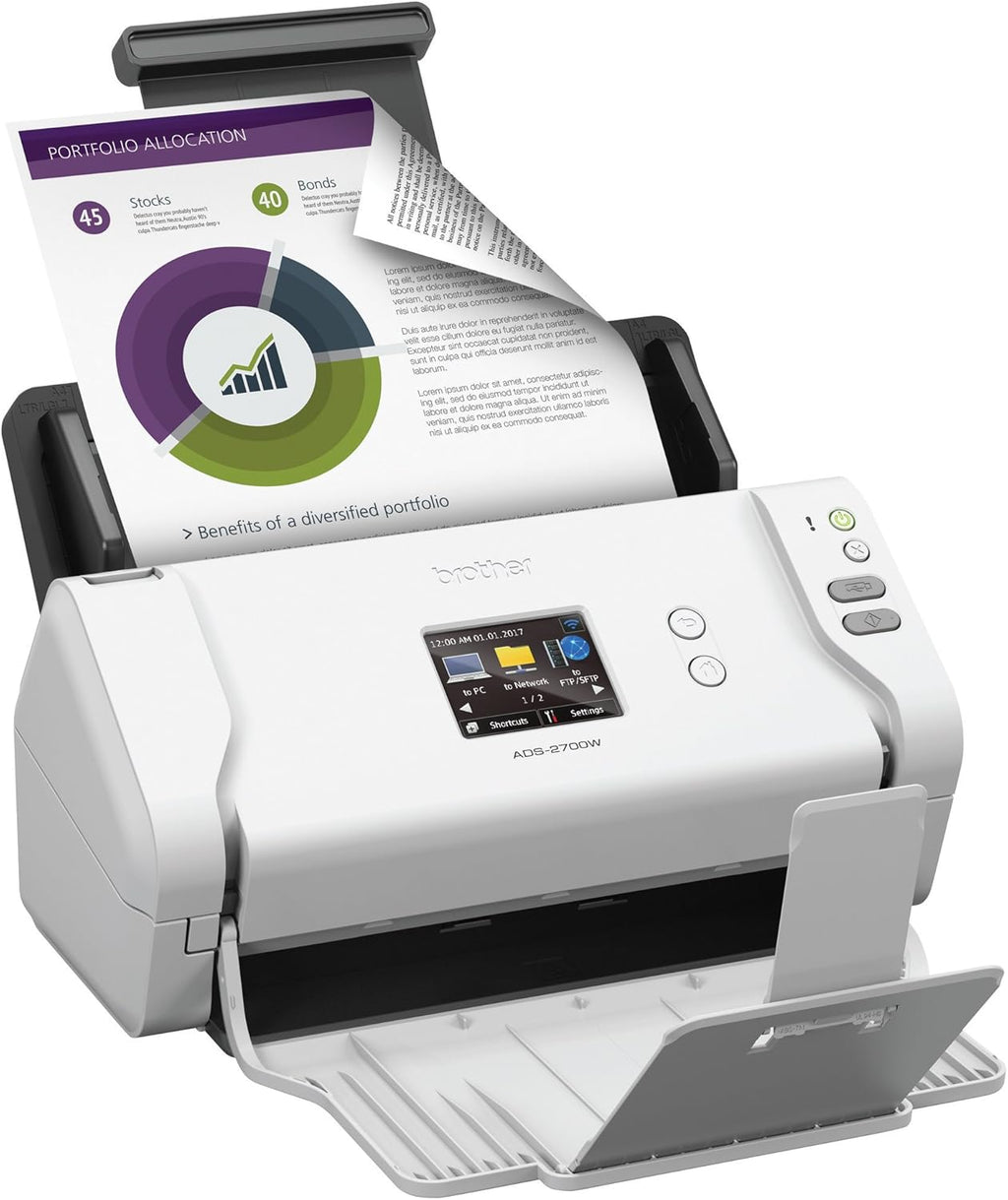 Wireless High-Speed Desktop Document Scanner with Touchscreen LCD Y484