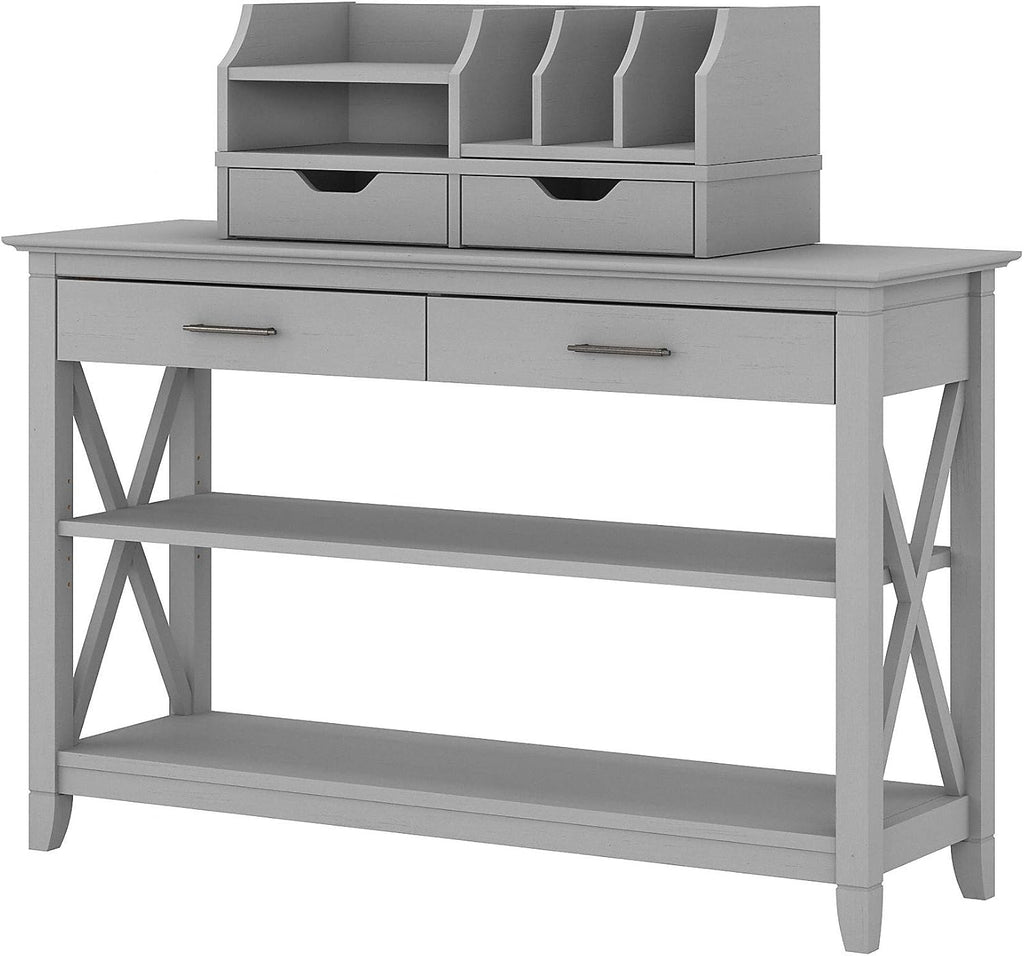 Cape Cod Gray Console Table with Storage L2223