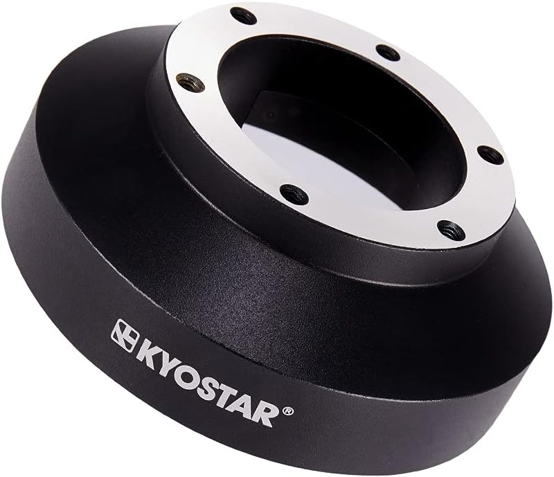 Black Aluminum Steering Wheel Hub Adapter Quick Release Boss Kit C4693