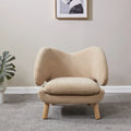 Tan Faux Lamb Wool Accent Chair D887