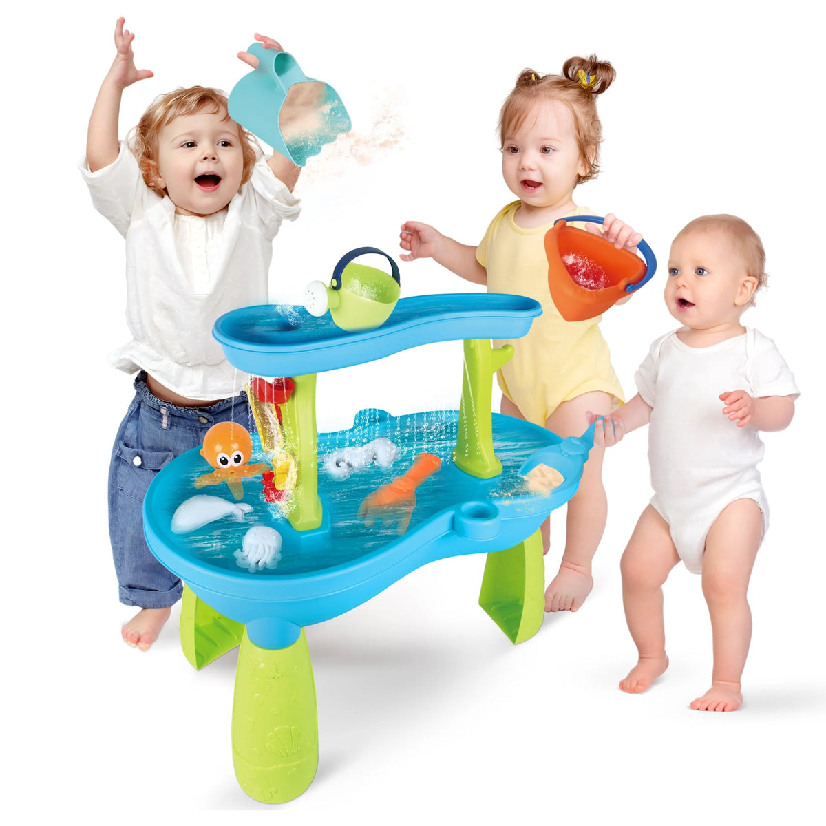 Sand and Water Table with 19PCS Accessory Set D448