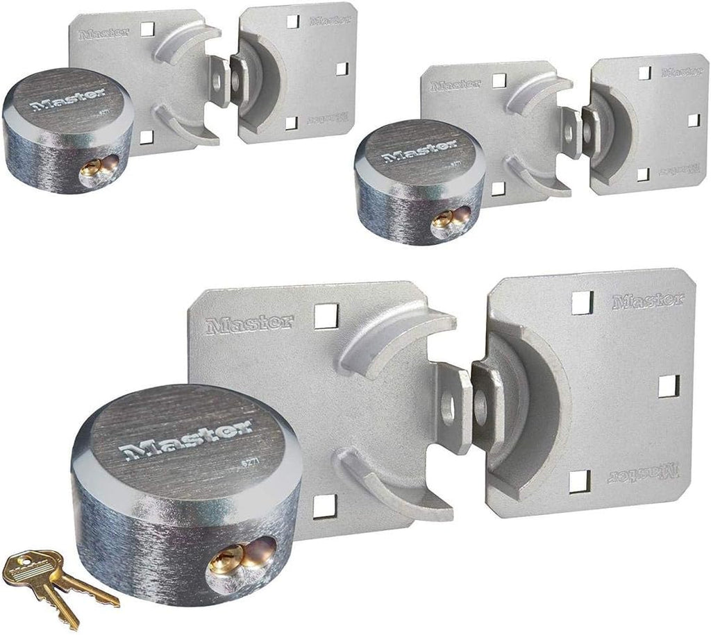 4 Keyed Alike Padlocks with Hidden Shackle V48190