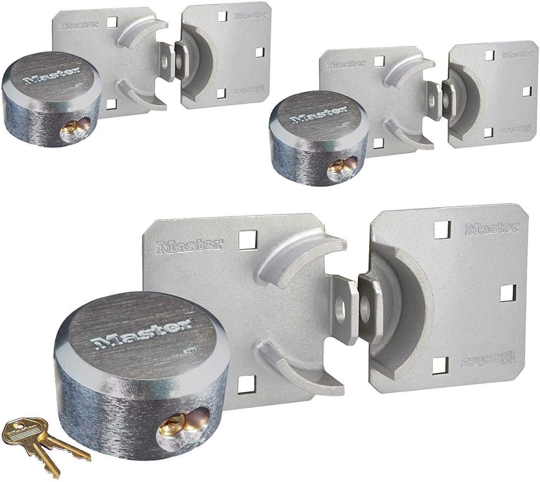 4 Keyed Alike Padlocks with Hidden Shackle V48190