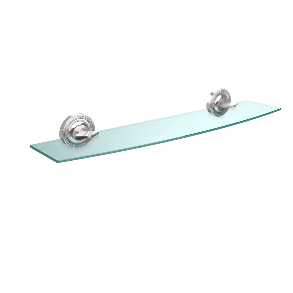 Polished Chrome 24 inch Glass Shelf J94689