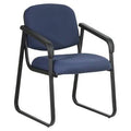 Navy Fabric Guest Chair with Arms H212634