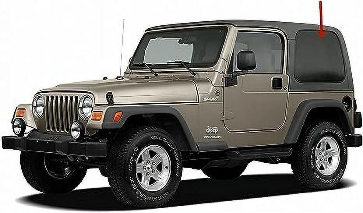 Left Side Rear Quarter Window Glass for Jeep Wrangler 1997-2006 E5880
