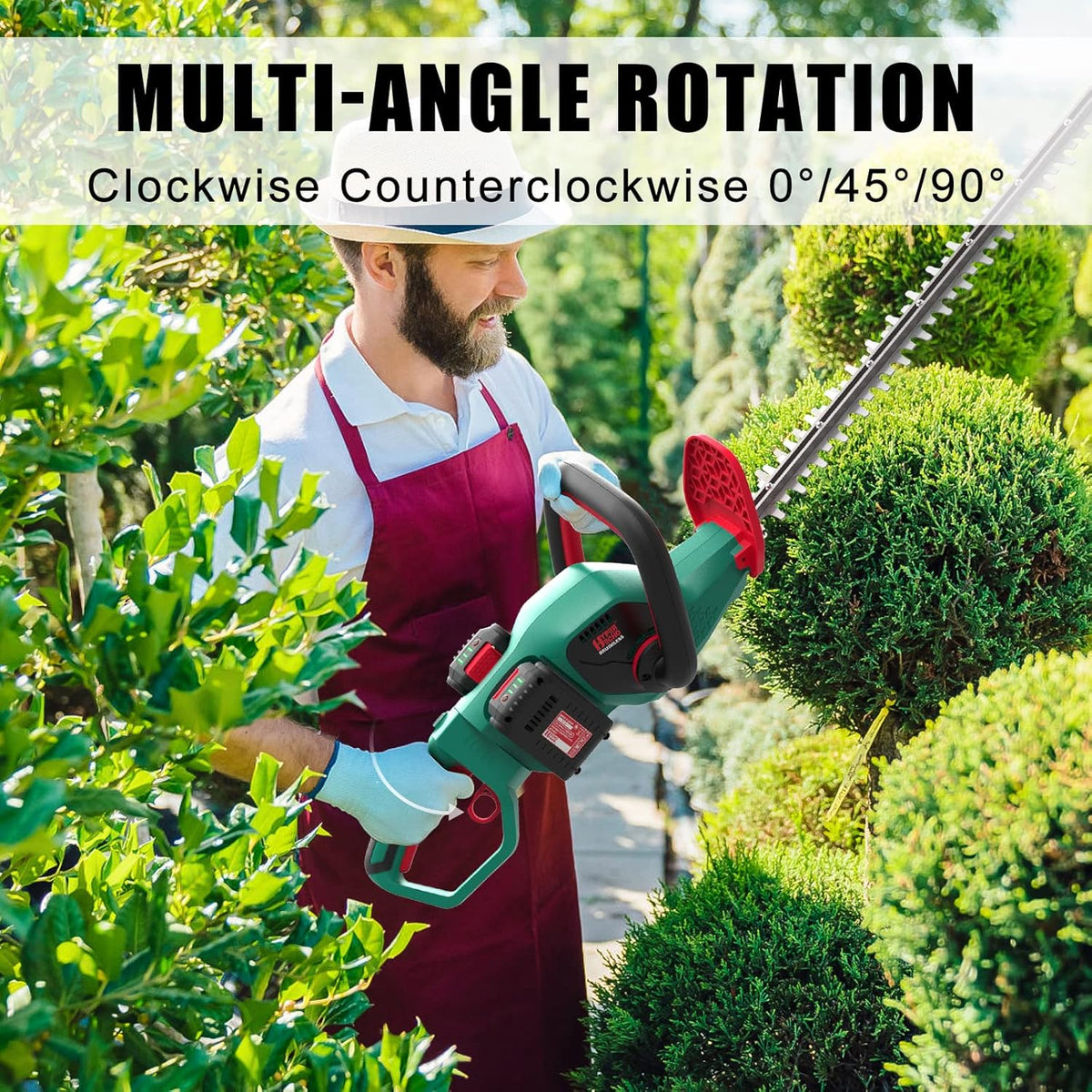 Cordless Hedge Trimmer 40V MAX 24-Inch 1" Cutting Capacity Brushless Motor K224441