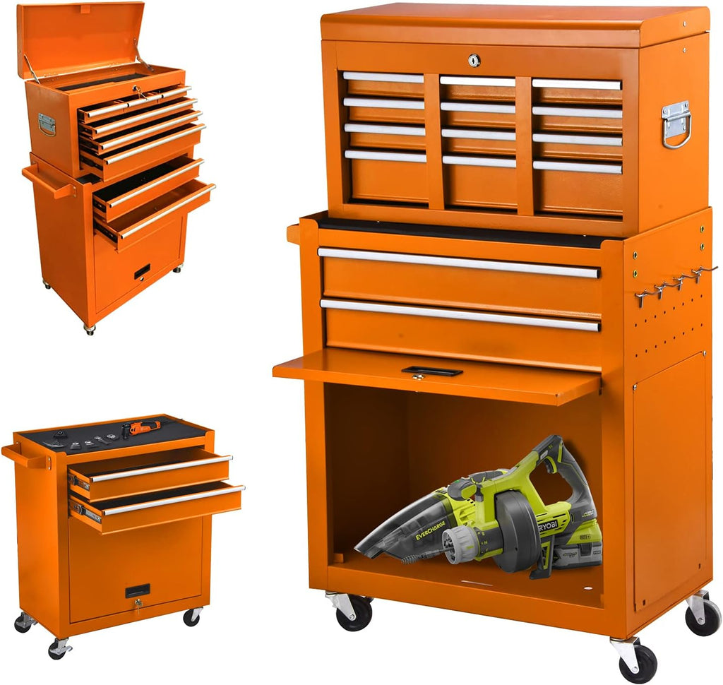 8 Drawer Rolling Tool Chest with Wheels and Lock M917157
