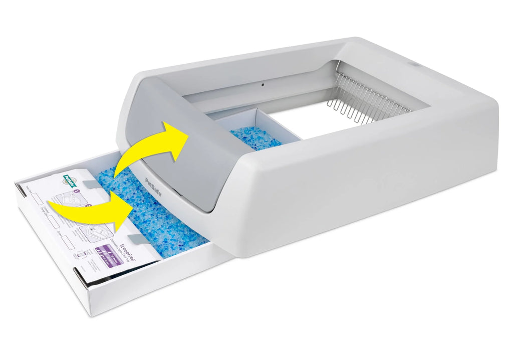 Gray Self-Cleaning Cat Litter Box W8975