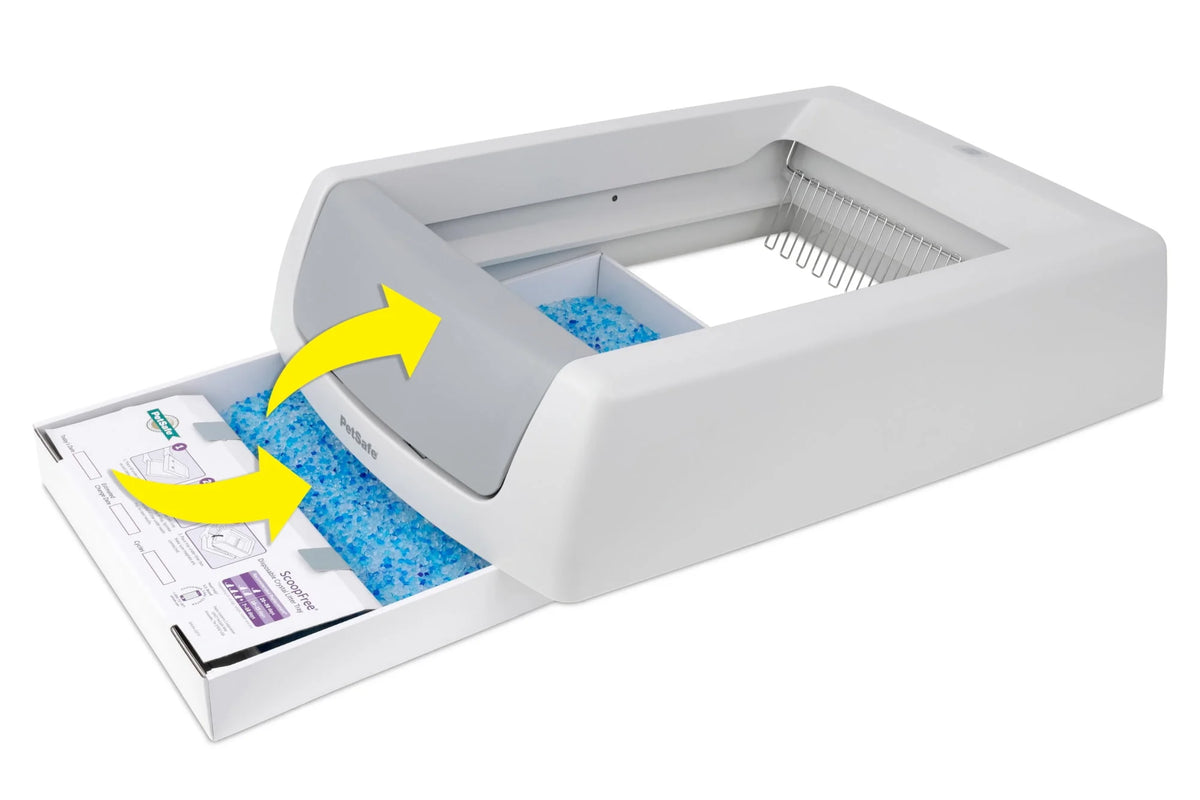 Gray Self-Cleaning Cat Litter Box W8975
