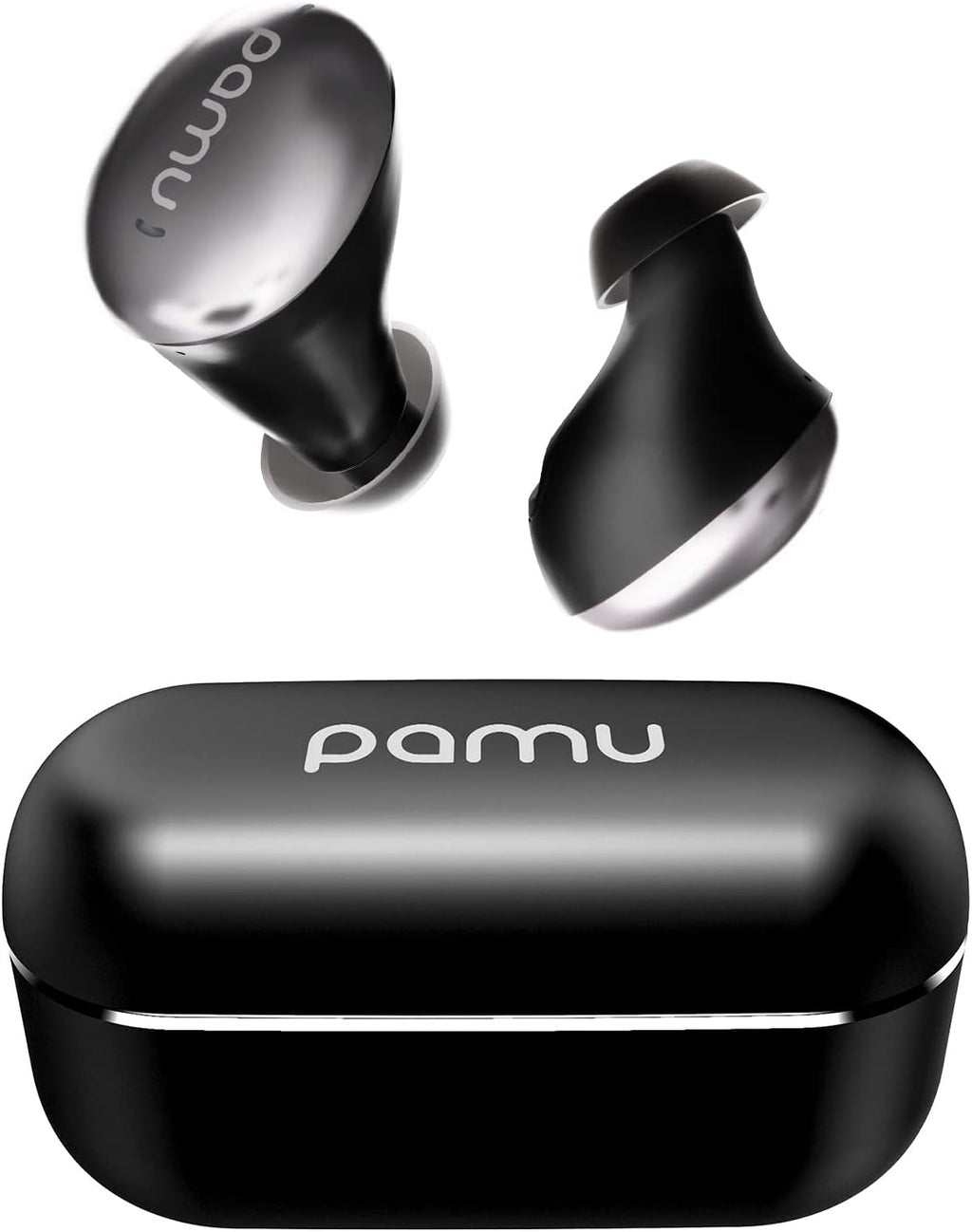 Black Wireless Earbuds with Charging Case F394