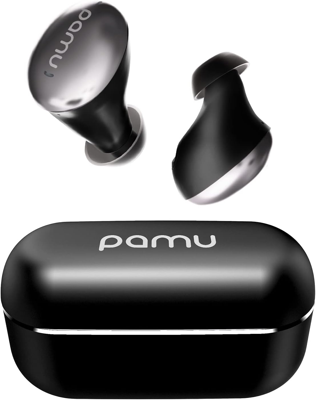 Black Wireless Earbuds with Charging Case F394