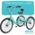26 Adult Tricycle 7 Speed 450lbs Capacity with Shopping Basket F478