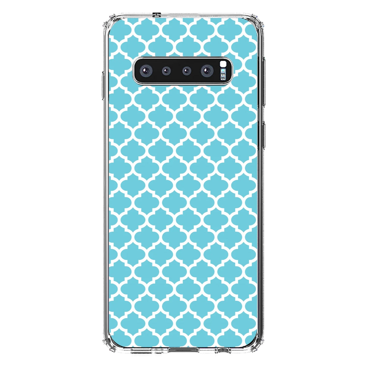 Clear Shockproof Hybrid Case for Samsung Galaxy S10+ with Tempered Glass Screen Protector X360