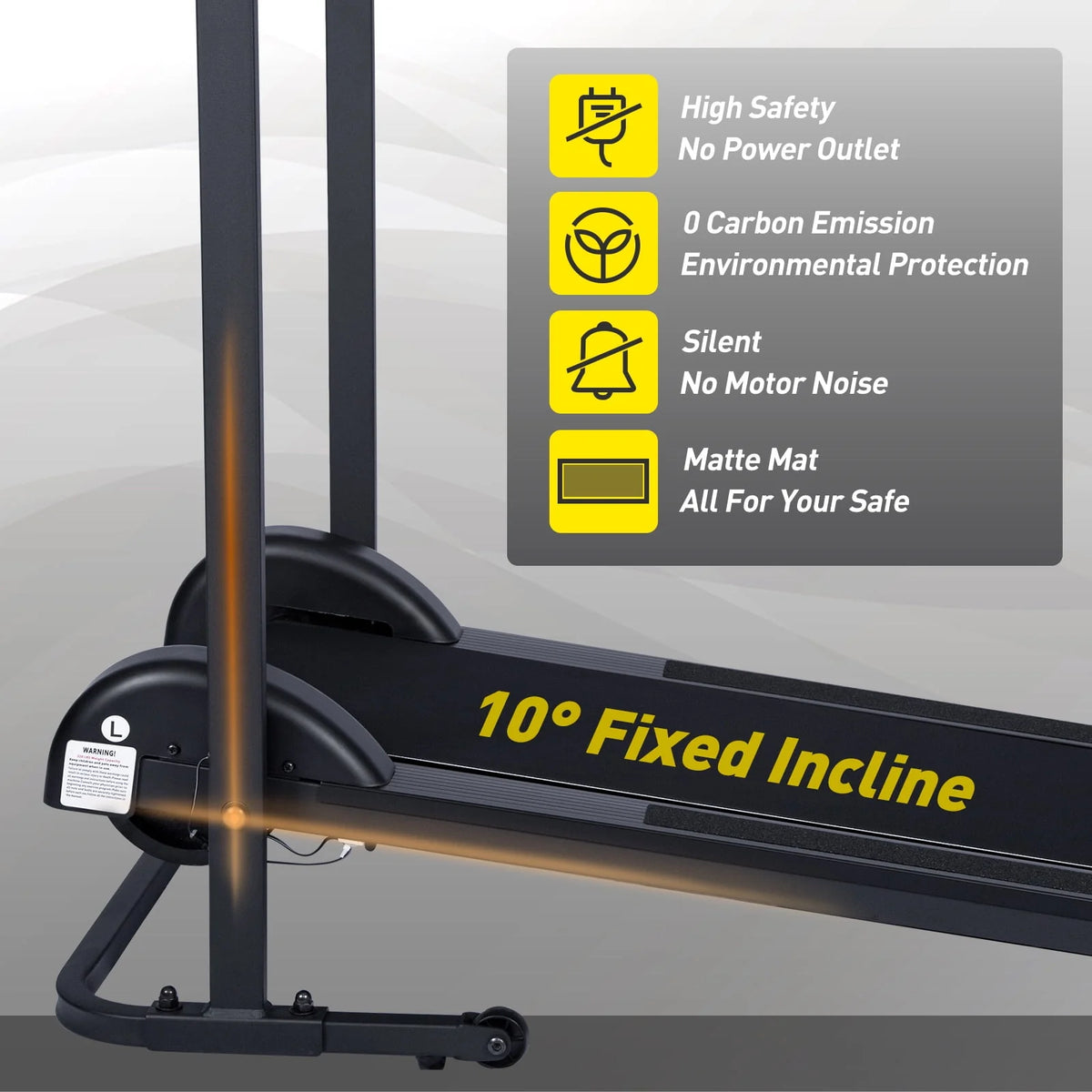Manual Treadmill Compact and Foldable I1309