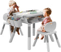 Kids Adjustable Height Wooden Table and Chair Set J24580