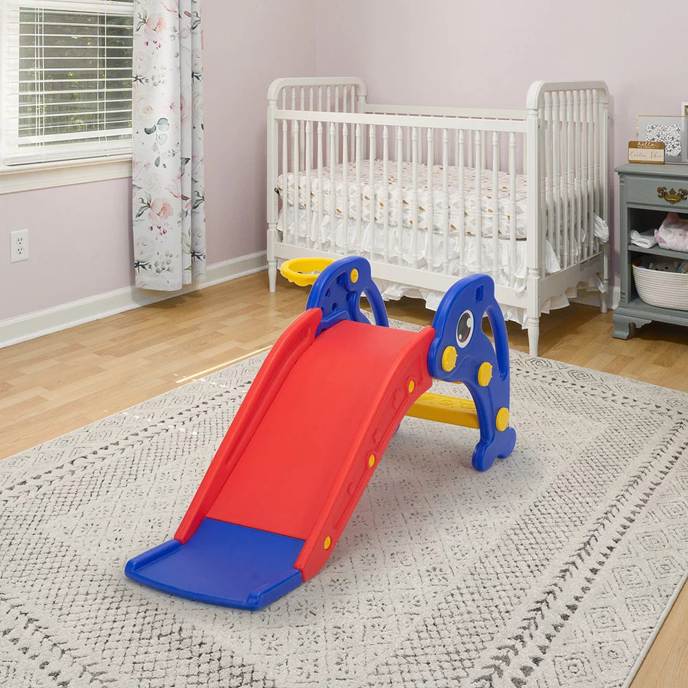 Toddler Slide with Basketball Hoop, Ball and Ladder B81729
