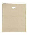 500 Pack Ivory Die Cut Handle Plastic Shopping Bags 16 x 11 x 7 B9116