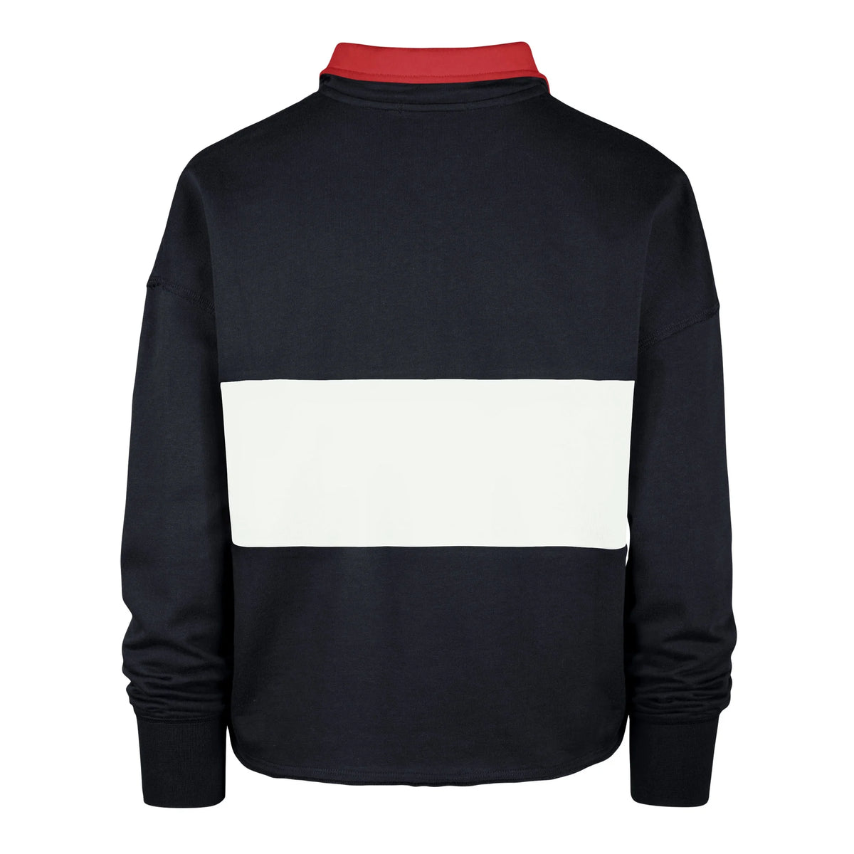 Navy Boston Red Sox Quarter-Zip Cropped Top R289