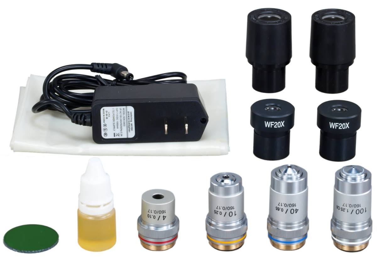 Compound Binocular LED Microscope with Vinyl Case Y35403
