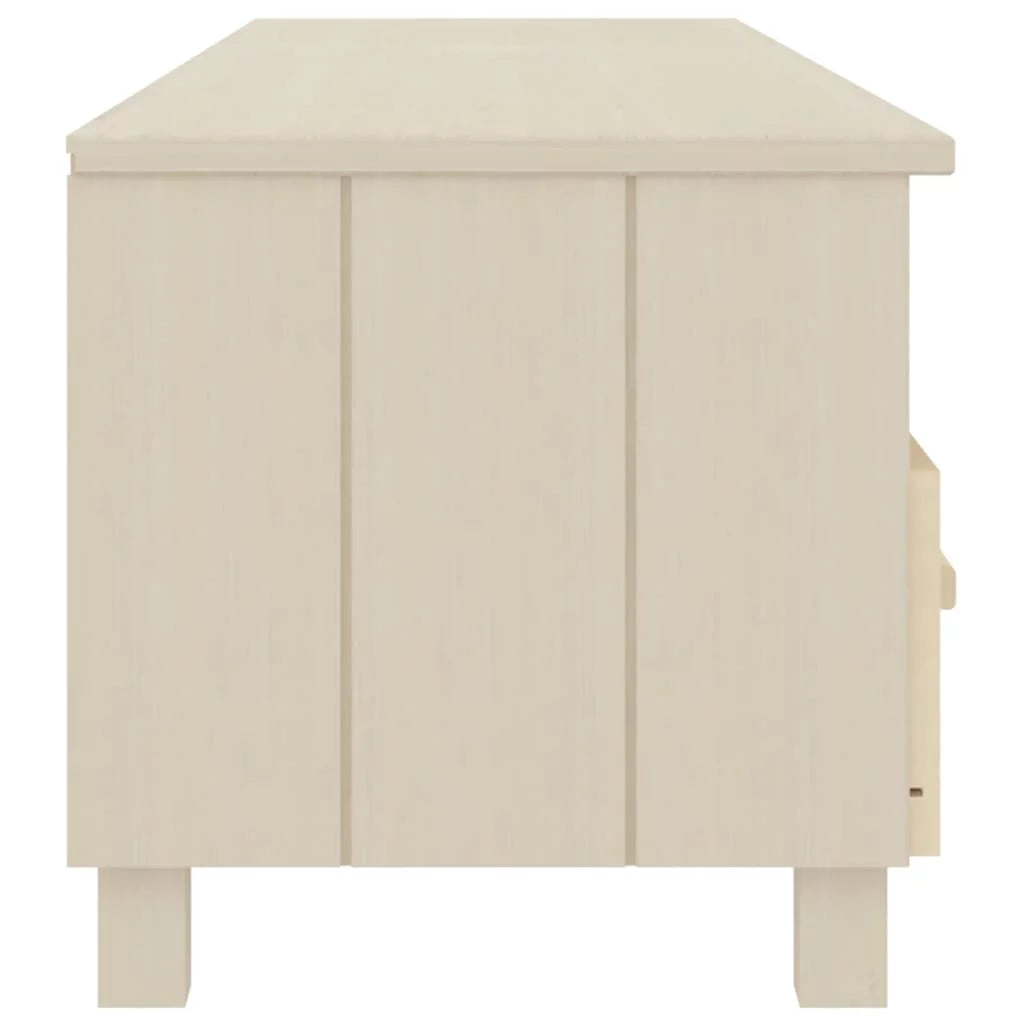 Honey Brown Solid Wood Pine TV Stand A7403