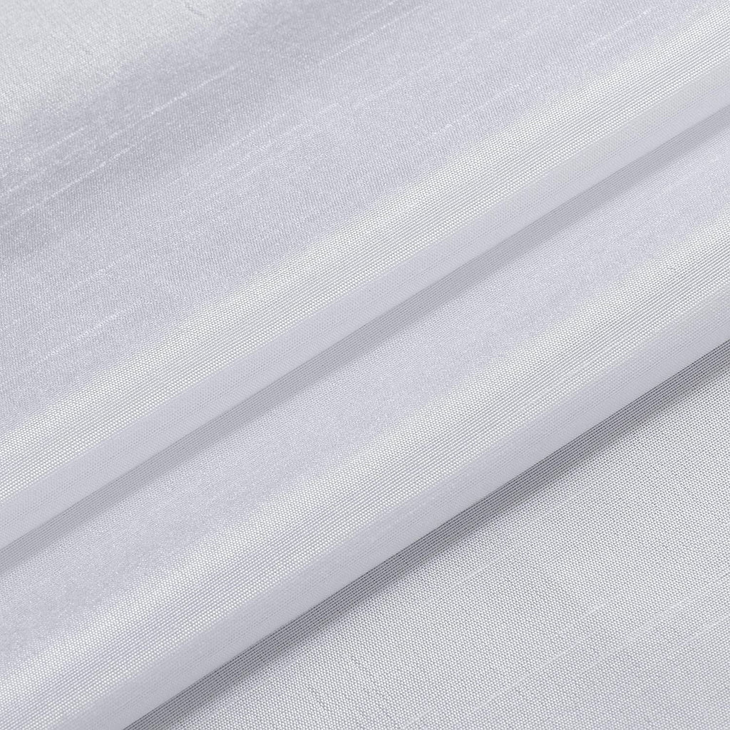 White 2 Panel Faux Silk Solid Curtain Drapes with Bronze Grommet 108" x 63" L A67285