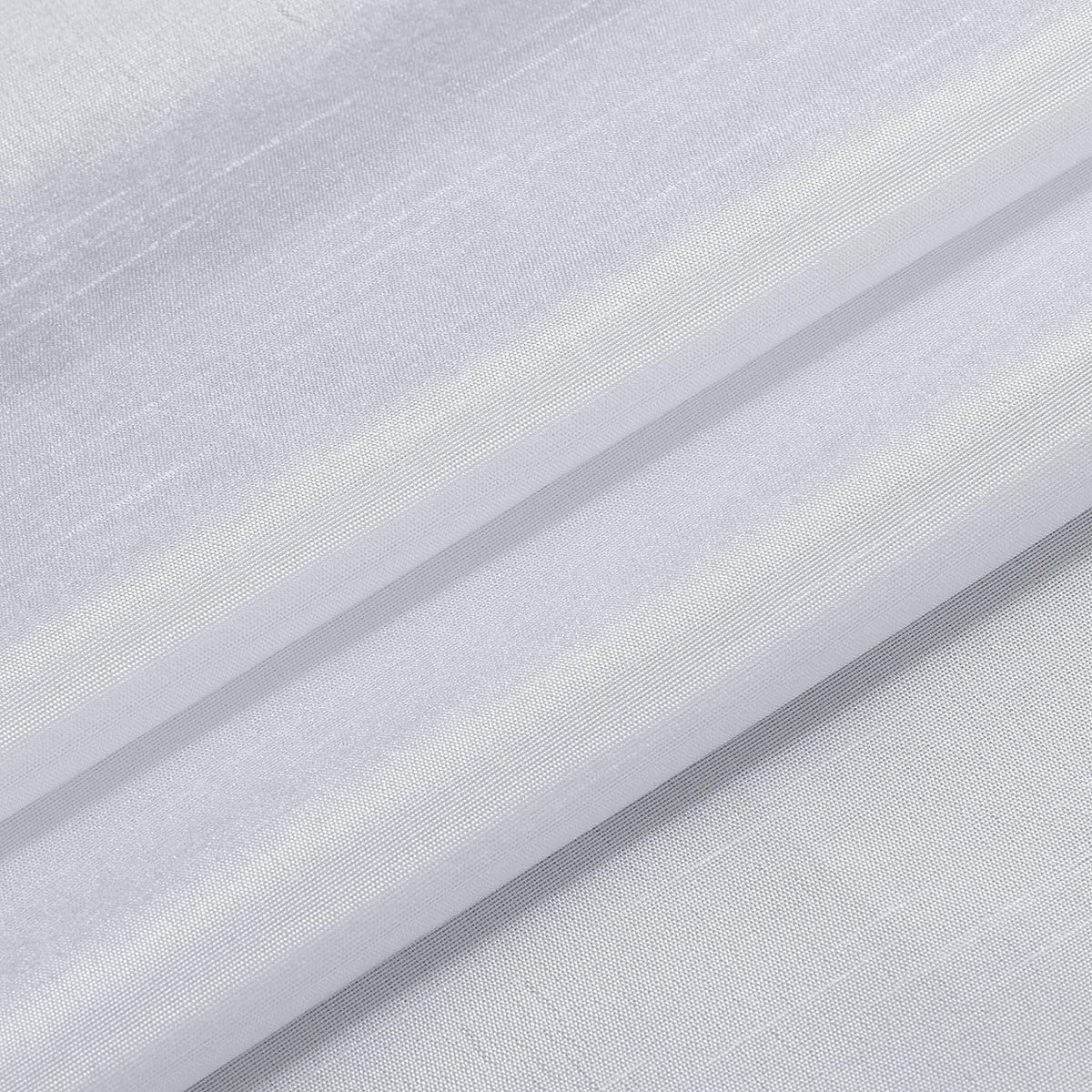 White 2 Panel Faux Silk Solid Curtain Drapes with Bronze Grommet 108" x 63" L A67285
