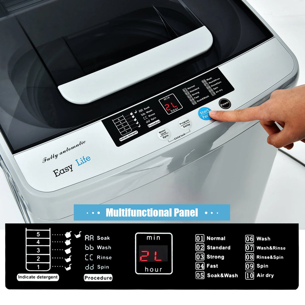 Portable Compact Full-Automatic Washing Machine 8.8 lbs E63191