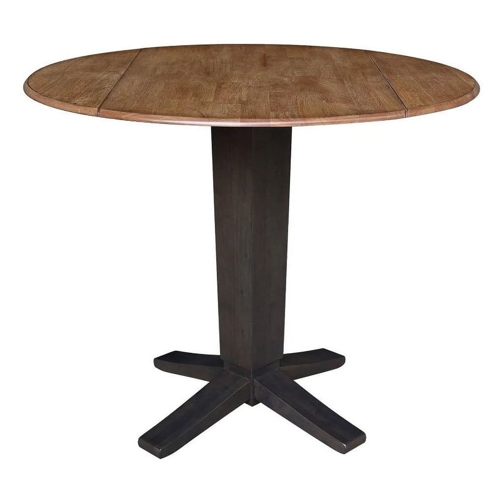 42" Round Dual Drop Leaf Pedestal Dining Table N523377