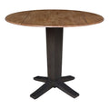 42" Round Dual Drop Leaf Pedestal Dining Table N523377