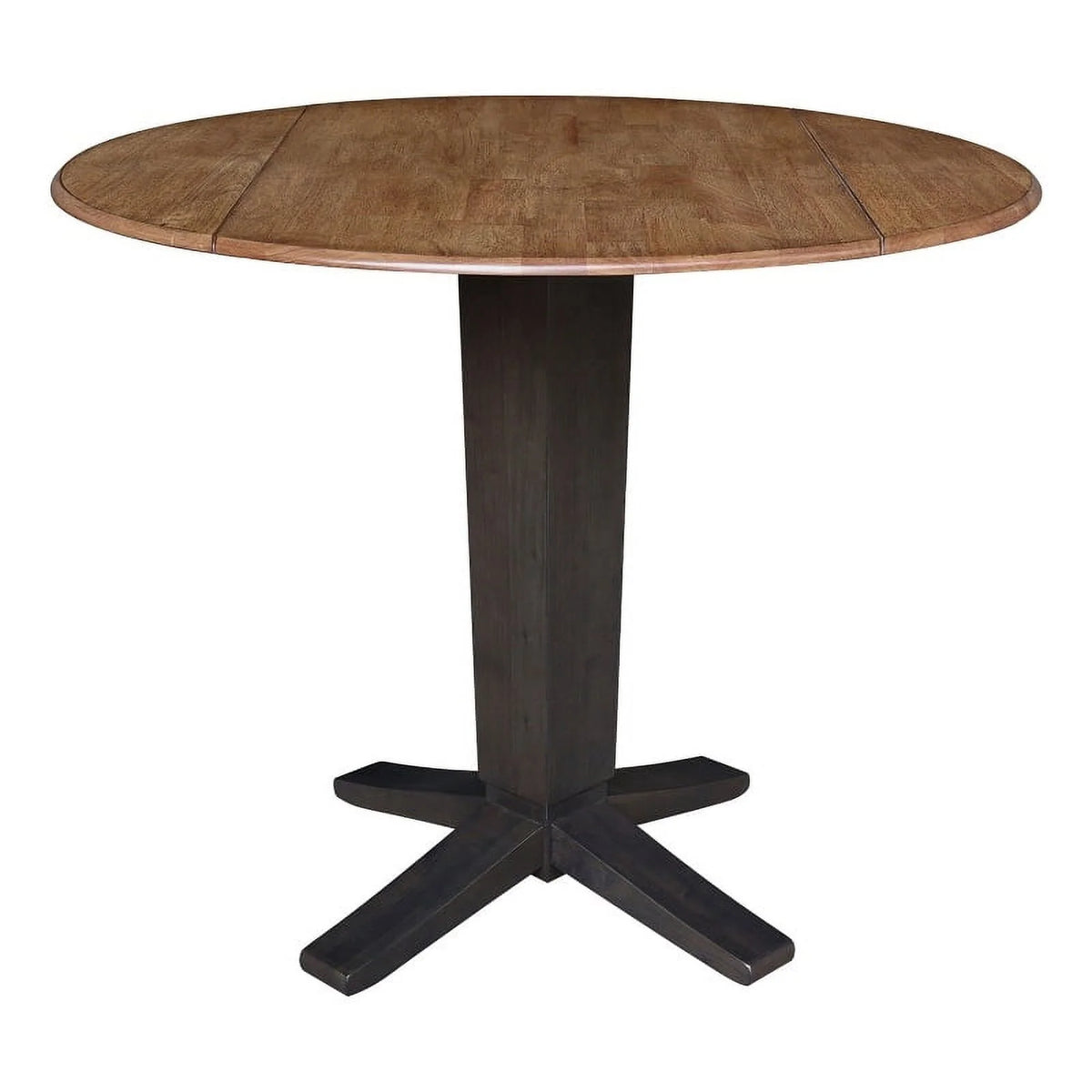 42" Round Dual Drop Leaf Pedestal Dining Table N523377