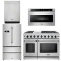 48 Propane Gas Range, Dishwasher, Refrigerator, Microwave S33722