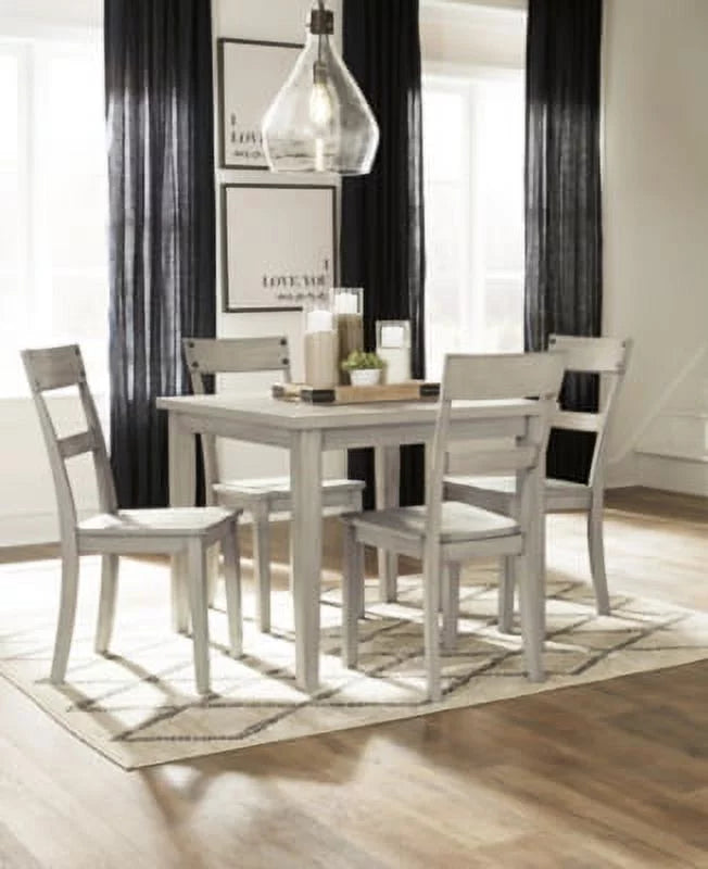 Dining Table and Chairs Set of 5 Gray A50267