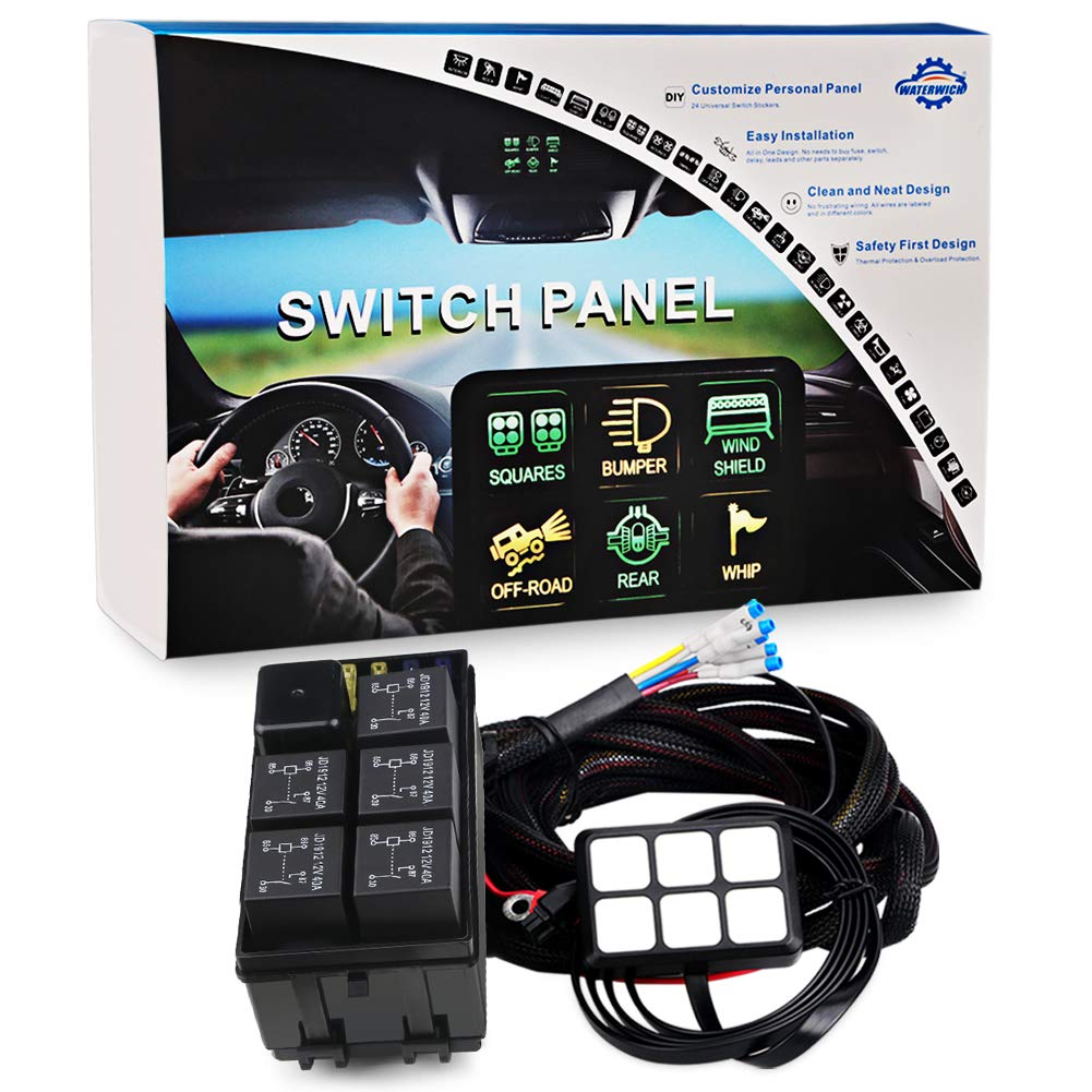 6 Gang Switch Panel Circuit Control Box Wiring Harness Y780