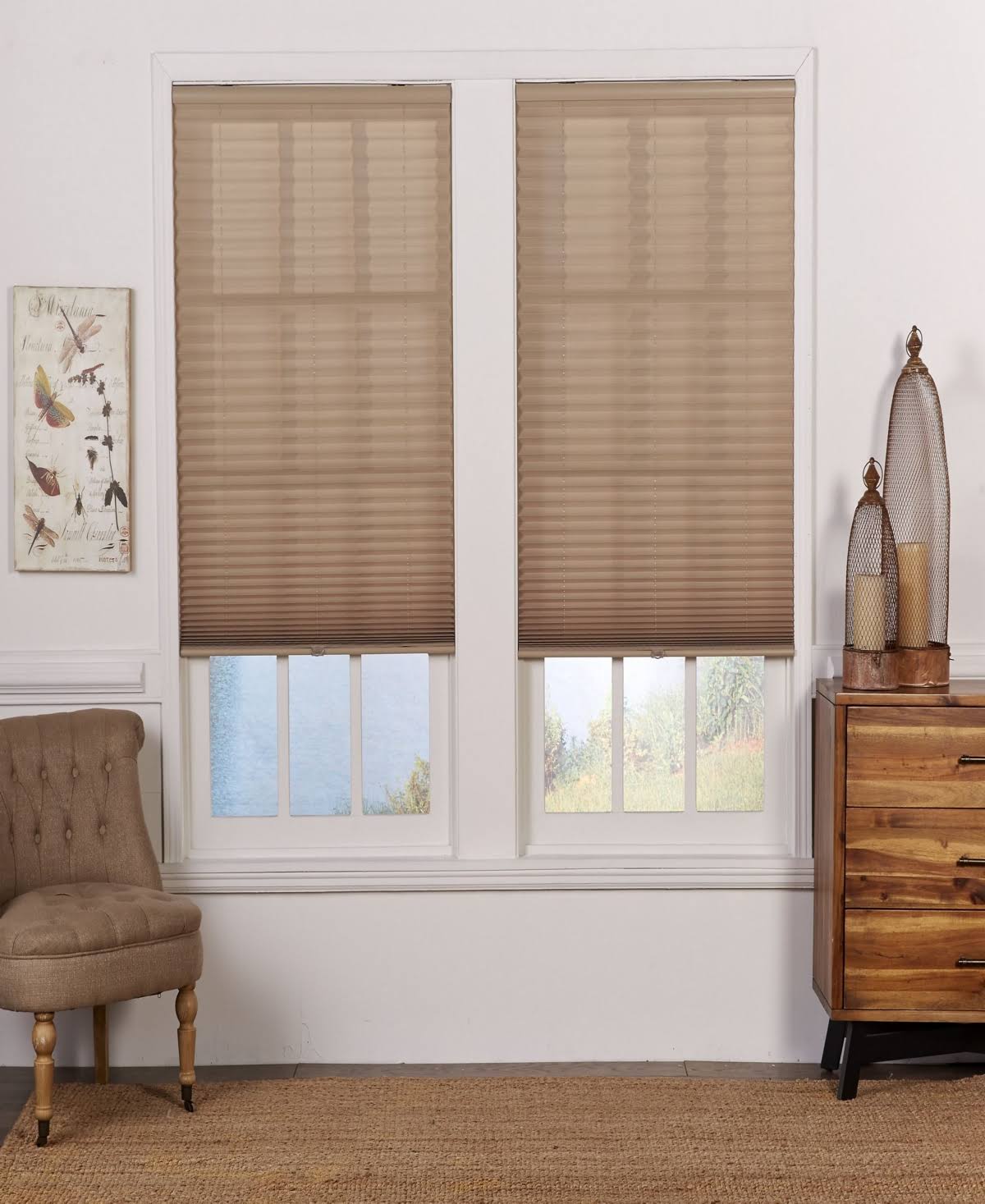 Cordless Light Filtering Pleated Shade 32x72 I1935