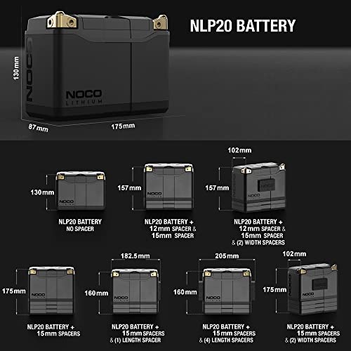 Ultra-Light 12V Lithium Powersport Battery Group 20 7Ah 600A Z1262